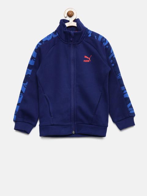 Puma Boys Blue Solid Justice League Jacket